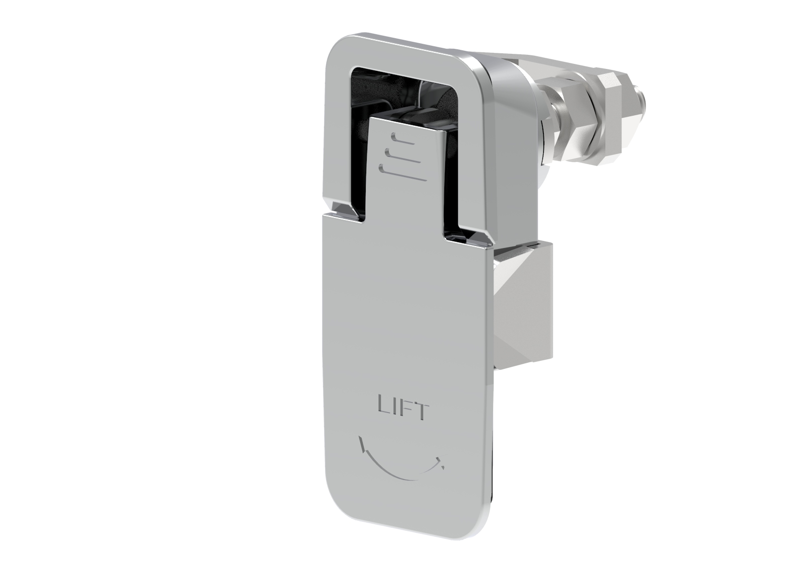 按壓式360度旋轉壓緊鎖，無鎖芯-A7101-1011